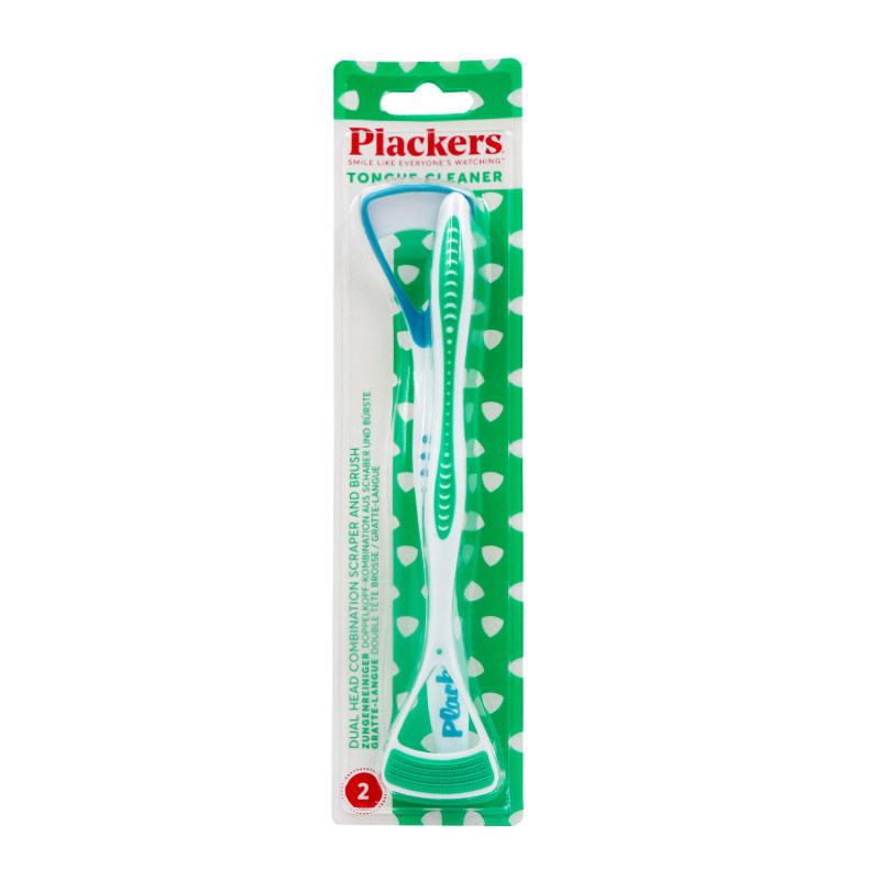 Plackers刮舌苔清洁器进口洗舌头去口气神器舌苔刷刮舌器清洁啫喱