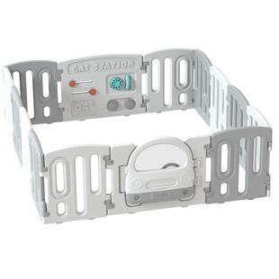 曼龙汽车围栏婴儿防护栏宝宝游戏围栏儿童地上家用室内爬行垫一体