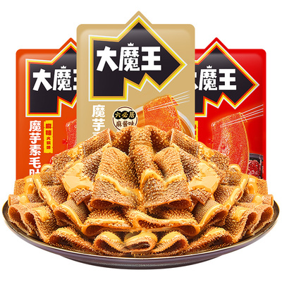 盐津铺子大魔王六必居麻酱素毛肚魔芋爽脆爆肚网红小吃解馋零食