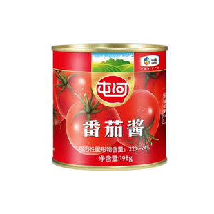 中粮屯河新疆番茄酱198g*4罐家用炒菜火锅儿童意面西红柿块蕃茄丁