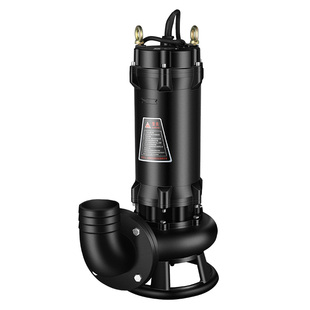 三滴水切割式污水泵220V380V家用沼气化粪池抽粪泥浆排污泵潜水泵