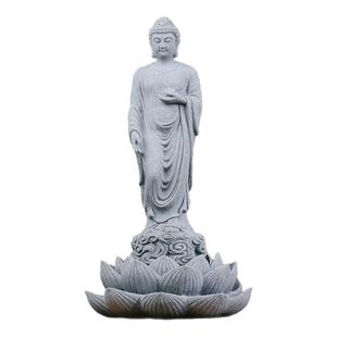 中式阿弥陀佛像摆件园艺花卉茶室佛陀装饰释迦牟尼佛鱼缸造景摆设