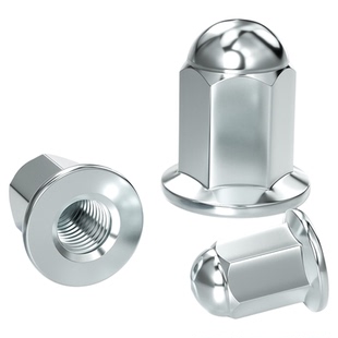 加高加长法兰盖型螺母盖形装饰螺帽盖母盖帽摩托车缸头螺母M5-M10