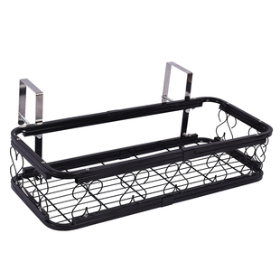 阳台花架窗台栏杆花架子室外置物架窗沿悬挂式不锈钢花盆多肉挂架