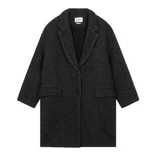 ISABEL MARANT ETOILE 女士中长款毛呢大衣外套银泰百货 301604