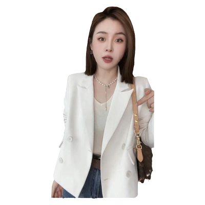 早秋新款设计感不规则女西装外套