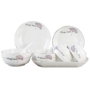 韵唐 蒲公英陶瓷餐具韩式简约釉上彩家用饭碗汤碗面盘子碟子散装