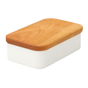 日本制野田珐琅搪瓷黄油盒保鲜盒樱木盖子黄油专用保鲜盒200g450g
