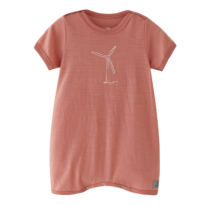 JANUS挪威美丽奴羊毛婴儿包屁衣