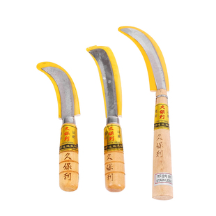 久保利不锈钢菠萝刀水果削皮刀凤梨香蕉刀小弯刀玻萝大号丁峰包装