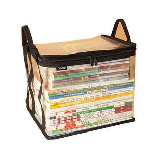 欧力益ouliyi透明书本收纳袋防水防尘可折叠学生书籍保护袋文件袋