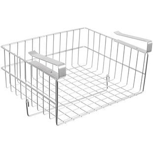 304不锈钢橱柜下置物架悬挂式吊柜下瓶罐挂篮保鲜袋膜收纳架神器