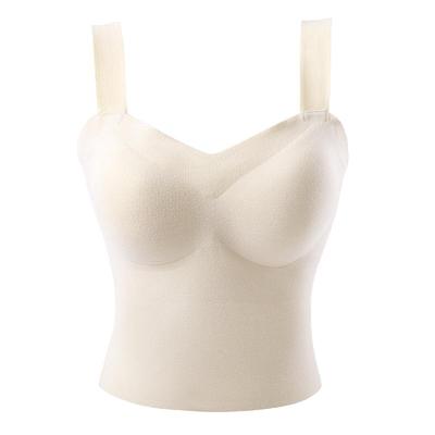 岚篇阳离子恒温磨毛保暖背心文胸