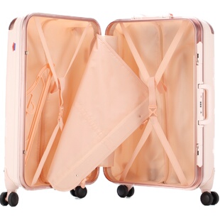 AMBASSADOR大使箱包万向轮韩版20寸铝框拉杆箱女士款登机箱行李箱