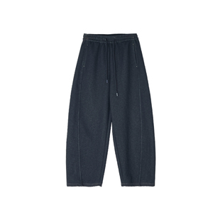 修容线2.0 分割立裁香蕉休闲裤子女新款加厚显瘦宽松阔腿仿牛仔裤