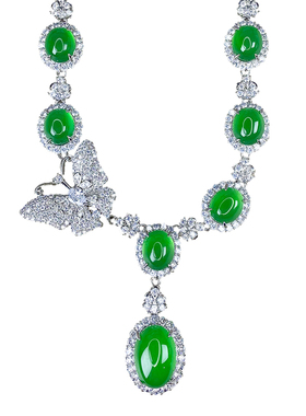 绿玉髓项链子套装玉髓链子吊坠子