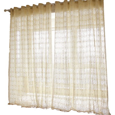 客厅卧室新中式别墅超高定制窗帘