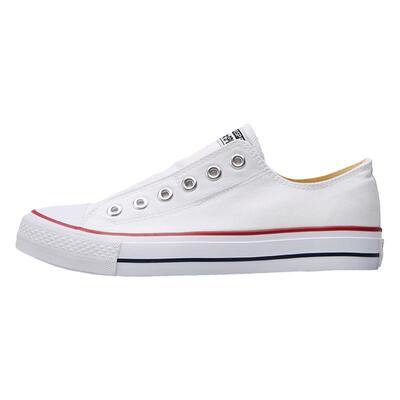 经典低帮一脚蹬懒人帆布鞋情侣款