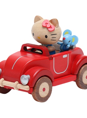森活木趣HelloKitty八音盒木质音乐盒可旋转婚礼新婚结婚生日礼物