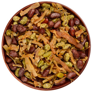 临安多味笋丝花生青豆微微辣笋干即食黑豆笋丝小包装特产500g包邮