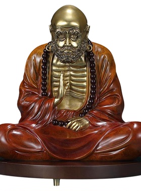达摩客厅摆件东方禧全铜