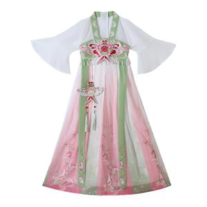 林妙妙汉服女童2025新款女童古装汉服春秋中国风粉嫩可爱儿童汉服