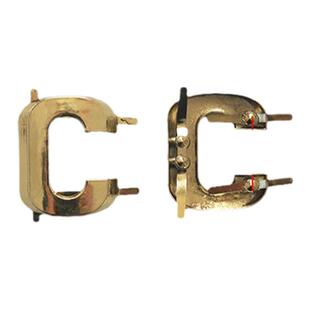 鞋子装饰配件金属蝴蝶结乐福鞋饰扣配件抓脚款C扣新款三角装饰扣