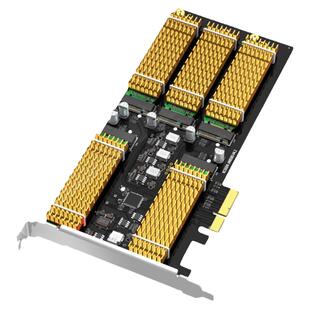 麦沃pcie转5盘M.2固态硬盘台式服务器RAID阵列加速扩容卡KCSSD9