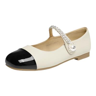 红蜻蜓小香风平底单鞋玛丽珍鞋