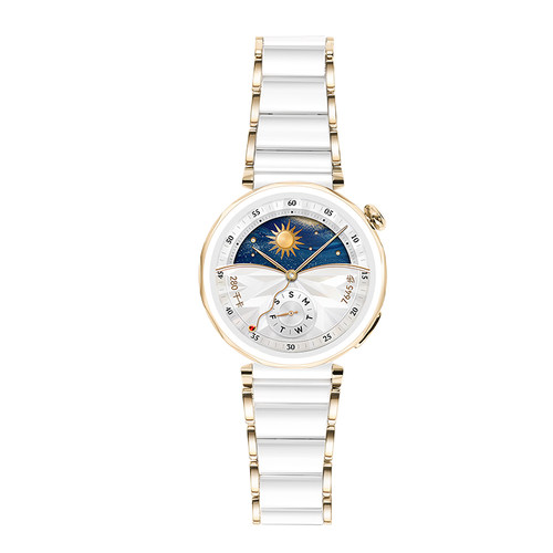 新款适用华为watch5专用手表表带陶瓷高级感百搭表链蝴蝶扣HUAWEI智能女款夏天轻奢气质腕带女生舒适透气