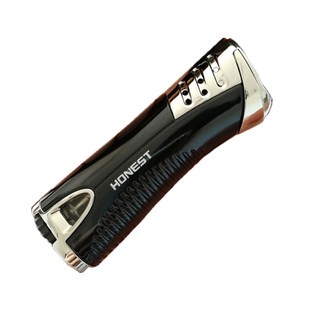 HONEST百诚新款直冲蓝焰打火机充气防风金属高档个性潮点烟器礼物