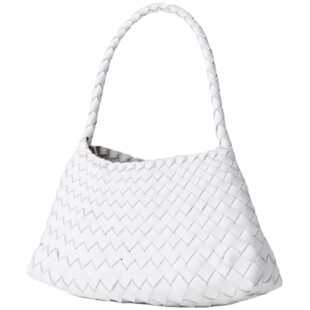 正品现货Dragon Diffusion8943手工牛皮编织包女法式菜篮子手提包