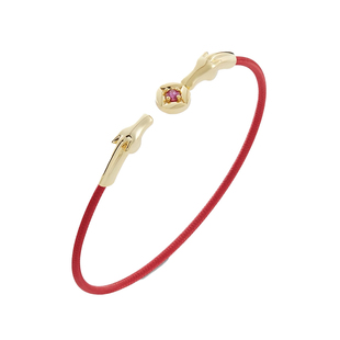 [新品]CIGALONG龙梓嘉红宝石培育钻本命年红绳手镯新年情人节礼物