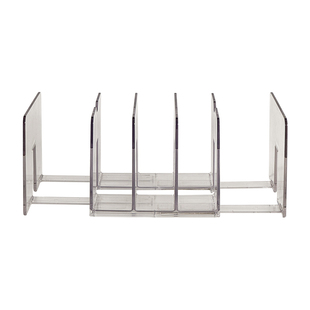 透明可伸缩书立书架学生用办公桌面书本收纳置物架透明挡板高颜值