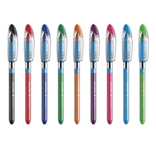 买3支多省包邮 德国进口Schneider施耐德Slider Basic办公商务学生专用油笔多色彩色油笔开帽式圆珠笔1mm速干