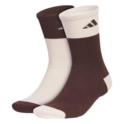 阿迪达斯男女两双装舒适中筒袜子