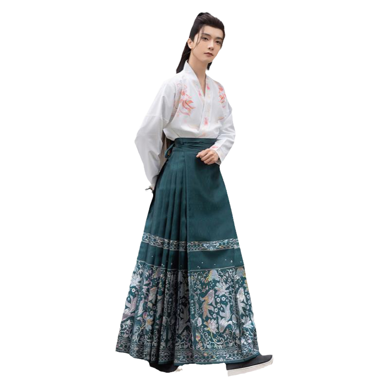 雪莲乐马面裙套装汉服新中式国风明制男女同款成人龙年帅气侠客风