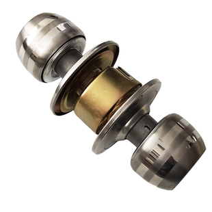 电脑钥匙球形锁 房门锁通用型 室内卧室圆形锁不锈钢卫生间圆球锁