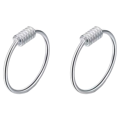 S999纯银耳圈养耳洞睡觉免摘耳环2025新款爆款高级感耳骨钉女耳饰