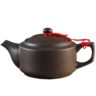 馨明园陶瓷原矿紫陶莲子壶养身家用茶壶150小容量功夫茶具带滤网