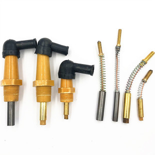 电刷 离合器电刷铜芯子 烟斗形状碳刷 切纸机电刷6mm 8mm