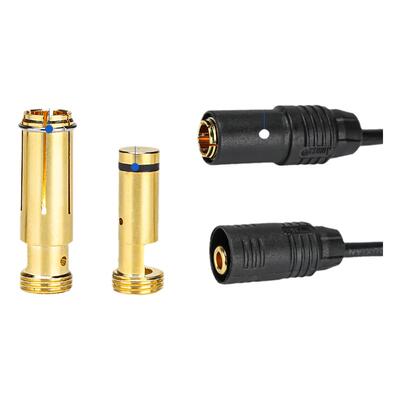 真金镀层防火花航模电调香蕉插头