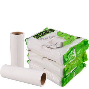 粘毛器滚筒粘尘纸16cm替换卷纸滚刷衣服滚撕纸芯沾黏头发粘毛神器