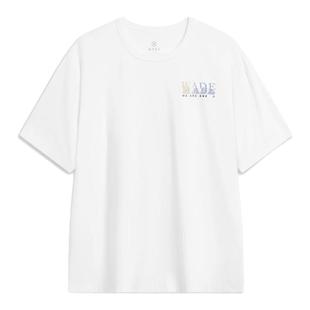 李宁2024夏季新款韦德系列男子冰感舒适宽松短袖文化衫T恤AHSU361