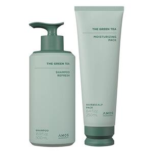 绿茶控油洗发水500ml+发膜250ml