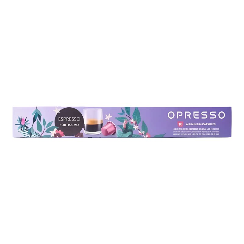 Opresso进口比利时浓缩铝咖啡胶囊特浓香醇52g*3盒优惠装冲泡速饮
