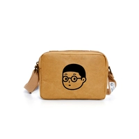 Кожаная сумка, маленькие очки