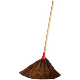 棕榈扫把簸箕套装家用工厂车间老式鬃毛长柄扫帚庭院户外扫地笤帚