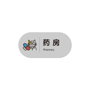 手绘风宠物医院门牌原创可爱小动物科室牌可定制亚克力UV提示牌