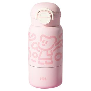 保温杯女生2025新款高颜值一盖三用水杯男学生上学专用双饮吸管杯